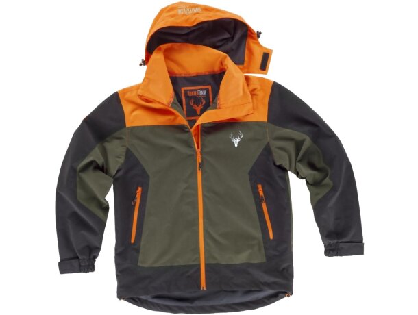 Chaqueta sport gris naranja a.v. negro