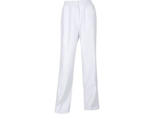 Pantalón liso de poliester en varios colores personalizado blanco