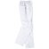 Pantalón de algodón liso recto blanco