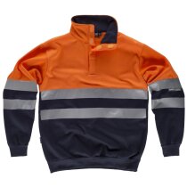 Sudadera fluor marino naranja a.v.