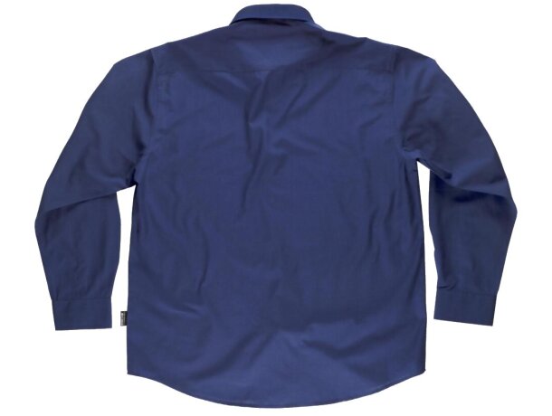 Camisa de manga larga con bolsillo marino grabado