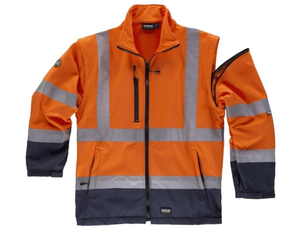 Parka fluor marino naranja a.v.