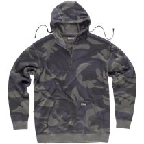 Sudadera camuflaje gris capucha cremallera algodón