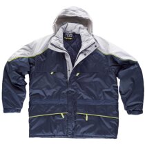 Parka acolchada unisex con capucha ajustable