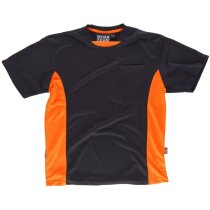 Camiseta future negro naranja a.v.