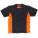 Camiseta future negro naranja a.v.