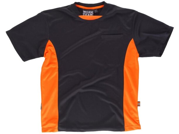 Camiseta future negro naranja a.v. barato