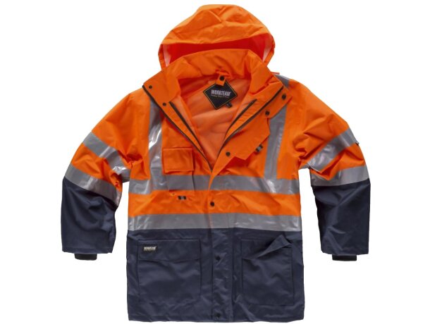 Parka fluor marino naranja a.v.