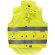 Chaleco acolchado con bolsillos de alta visibilidad amarillo a.v.