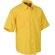 Camisa de manga corta con bolsillo amarilla personalizada