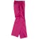 Pantalón de algodón liso recto rosa fucsia