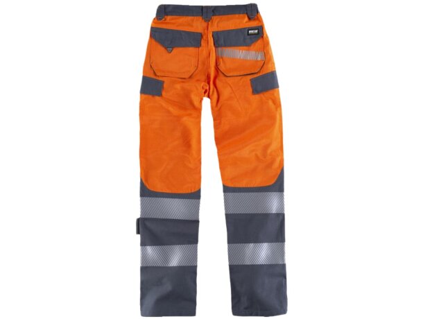 Pantalon fluor naranja a.v. gris oscuro personalizado