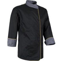 Chaqueta cocinero Patan unisex antimanchas negra