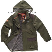 Parka sport verde caza/marron