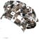 Gorro de cocina francés estilo champiñón con ajuste velcro
