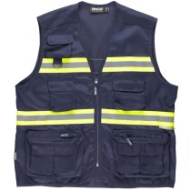 Chaleco fluor marino amarillo a.v. personalizado Chaleco fluor marino amarillo a.v. personalizado