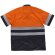 Camisa de alta visibilidad de manga corta bicolor marino naranja a.v.
