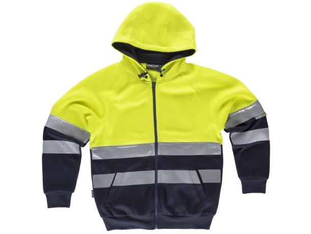 Sudadera fluor amarillo a.v. marino