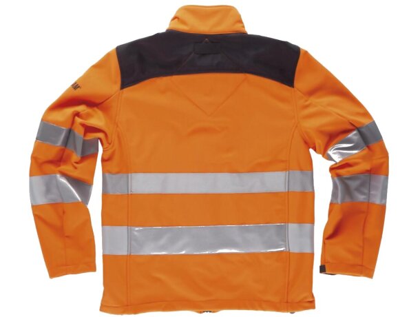 Workshell fluor naranja a.v. negro