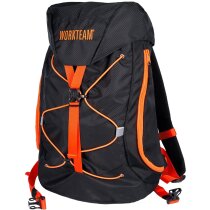 Mochila protección negro naranja a.v.