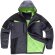 Parka future gris oscuro negro verde lima personalizado