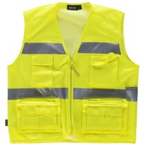 Chaleco fluor amarillo a.v. personalizada