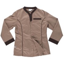 Chaquetilla de cocina Omsk entallada con cierre de corchetes
