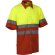 Camisa de trabajo fluor bicolor con bandas reflectantes