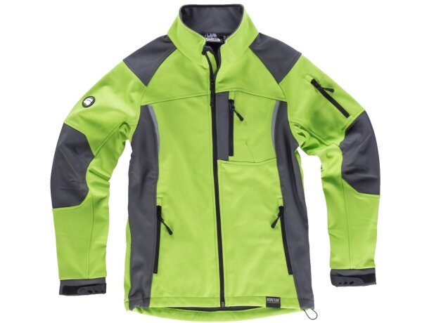 Workshell sport verde lima gris