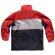 Parka sport rojo gris negro