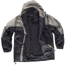 Parka deportiva beige negro polar desmontable