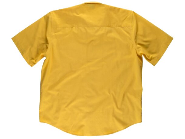 Camisa de manga corta con bolsillo amarillo