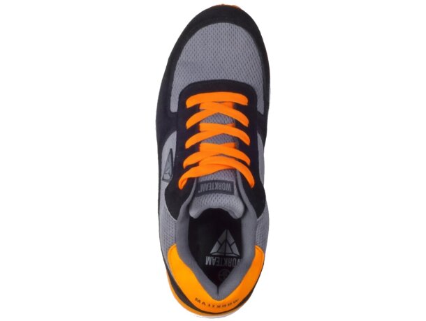 Zapato protección negro naranja a.v. barata
