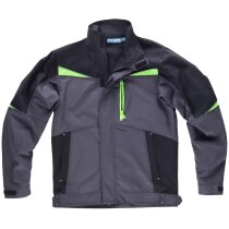 Chaqueta trabajo canvas tricolor reflectantes