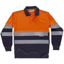 Polo fluor naranja a.v. marino