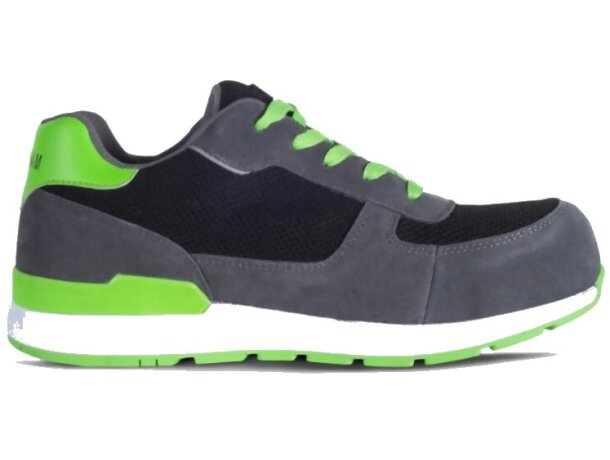 Zapato protección gris verde lima personalizada