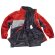 Parka sport rojo gris negro personalizado