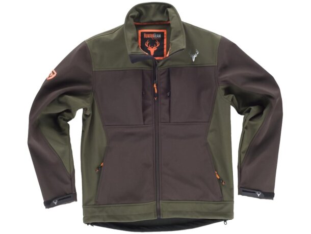 Workshell sport marron/verde caza