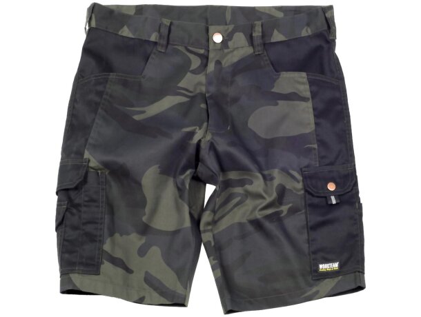 Bermuda sport camuflaje gris negro