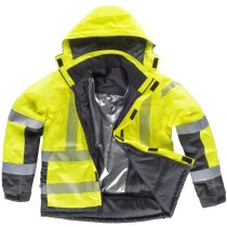 Parka fluor amarillo a.v. gris oscuro
