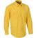 camisa de manga larga con bolsillo personalizada amarilla amarillo