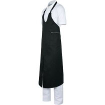 delantal en algodón con cuello ajustable