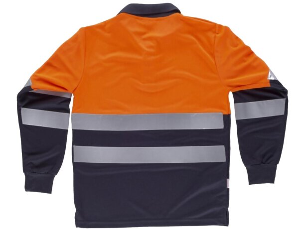 Polo fluor naranja a.v. marino