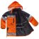 Parka fluor negro naranja a.v.