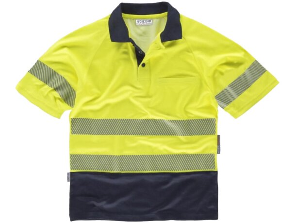 Polo fluor amarillo a.v. marino