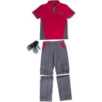 Conjunto básicos gris rojo personalizada