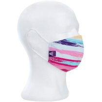 Mascarilla reutilizable con estampado de colores