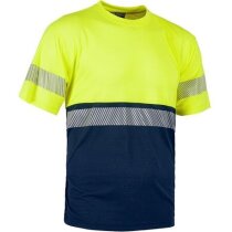 Camiseta combinada en manga corta de alta visibilidad