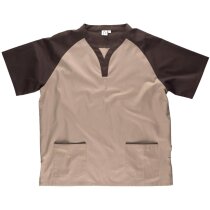 Casaca sanitaria ranglan bicolor para profesionales