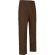 pantalon de algodon liso recto personalizado marron